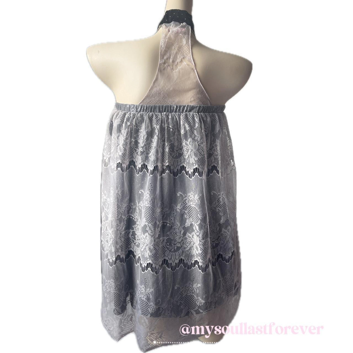 Vintage Glamorous Jane super rare gyaru fashion lace detailing off the shoulder dress - Mysoullastforever