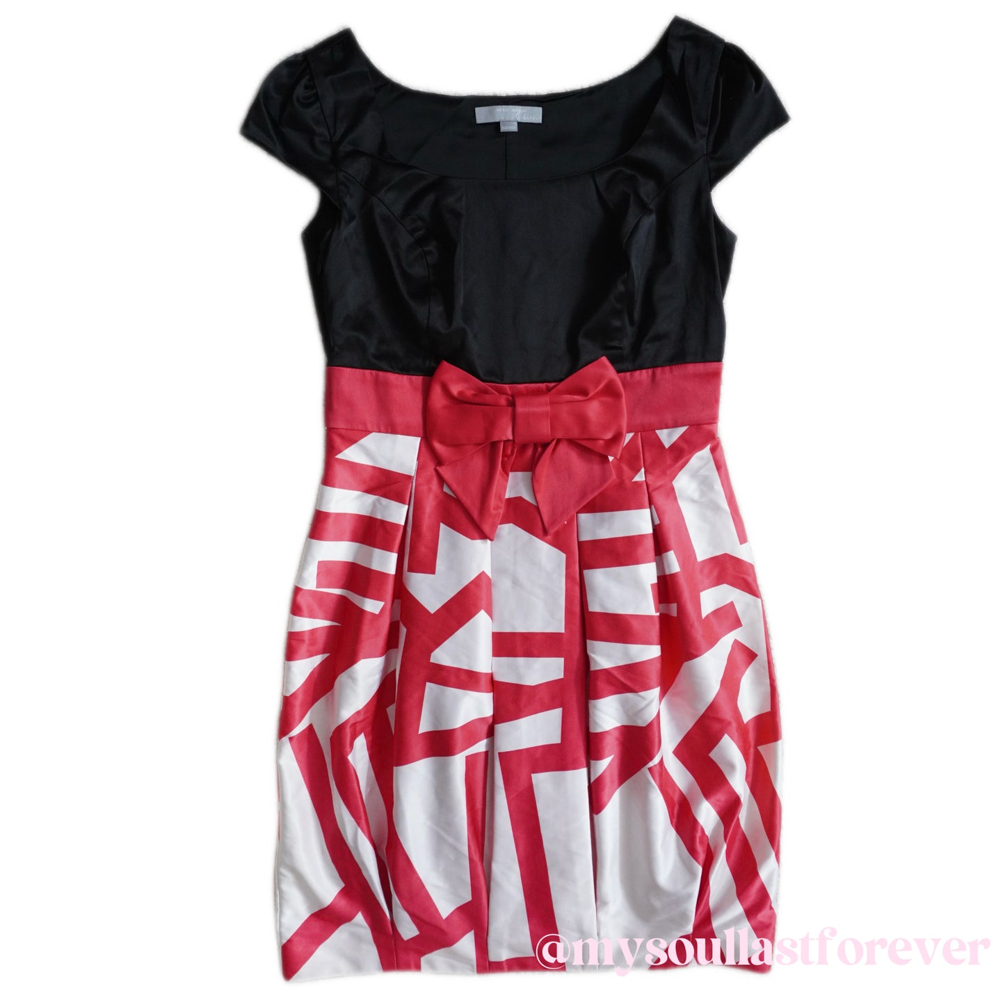 Vintage Veromoda gyaru aesthetic mcbling babydoll dress with ribbon details - Mysoullastforever