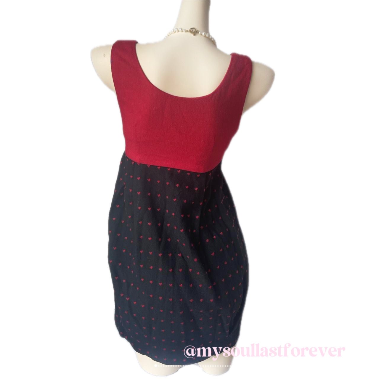 Vintage Ayilian shouju polka dot babydoll dress with ruffled bow - Mysoullastforever