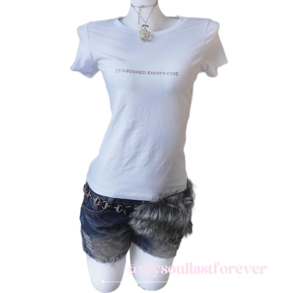 Vintage Guess archive aesthetic rhinestone cropped top - Mysoullastforever