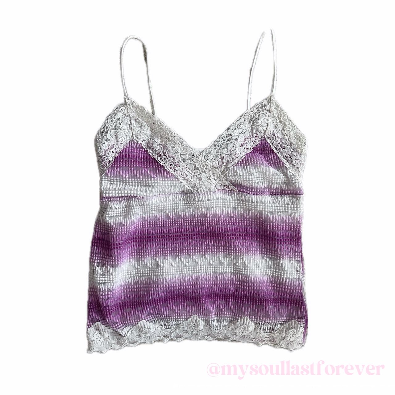 Vintage striped lace camisole - Mysoullastforever