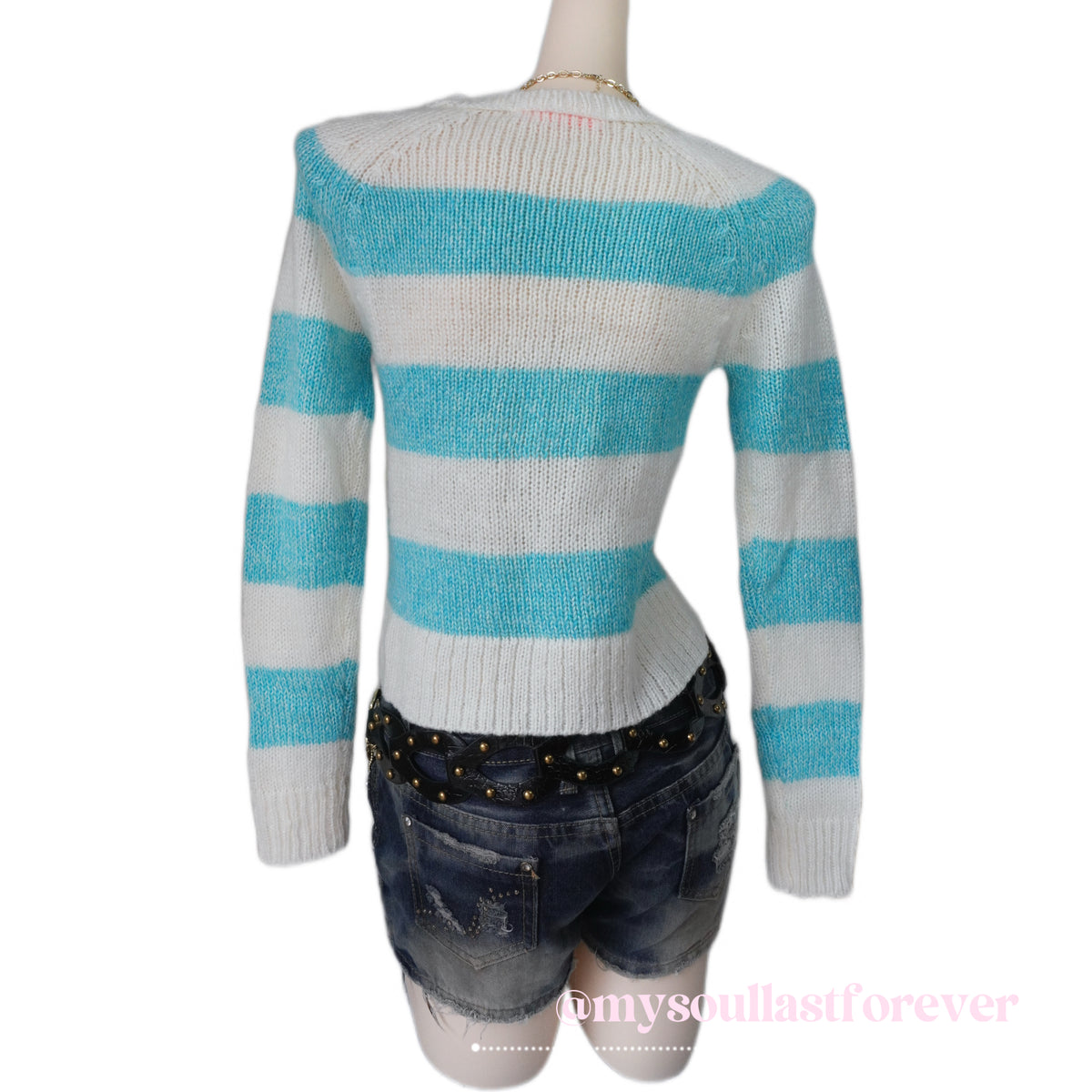 Texevasion independent designer brand knit striped sweater - Mysoullastforever