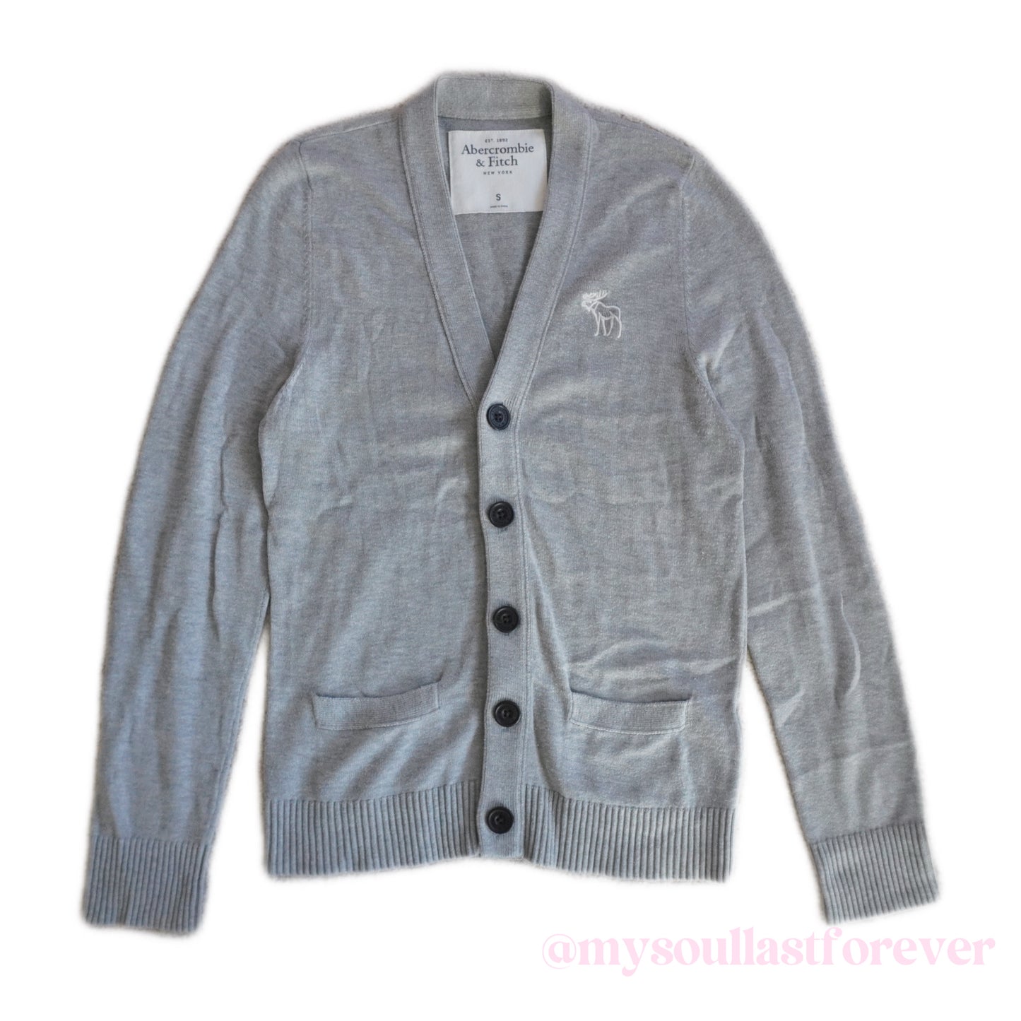 Vintage Abercrombie & Fitch archive aesthetic knit button up knit cardigan - Mysoullastforever