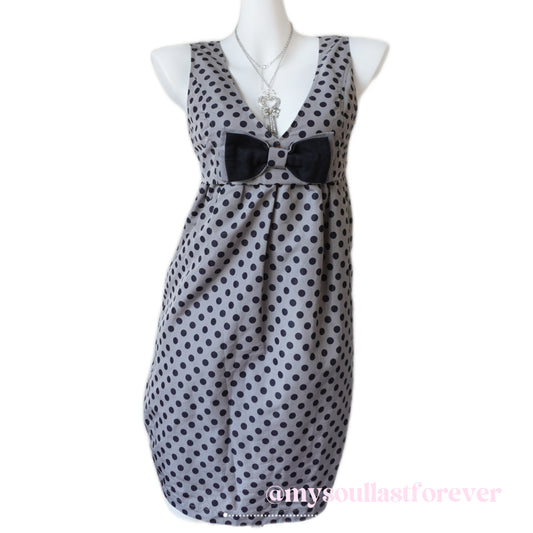 Vintage shouju core polka dot bow tie dress - Mysoullastforever