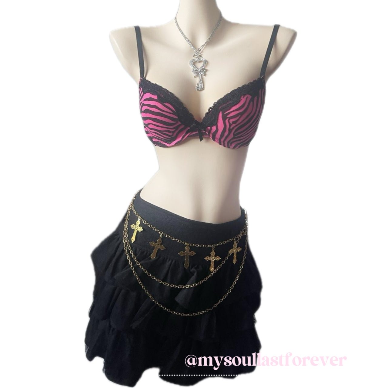 Lindi independent designer brand polka dot lace tutu mini skirt - Mysoullastforever