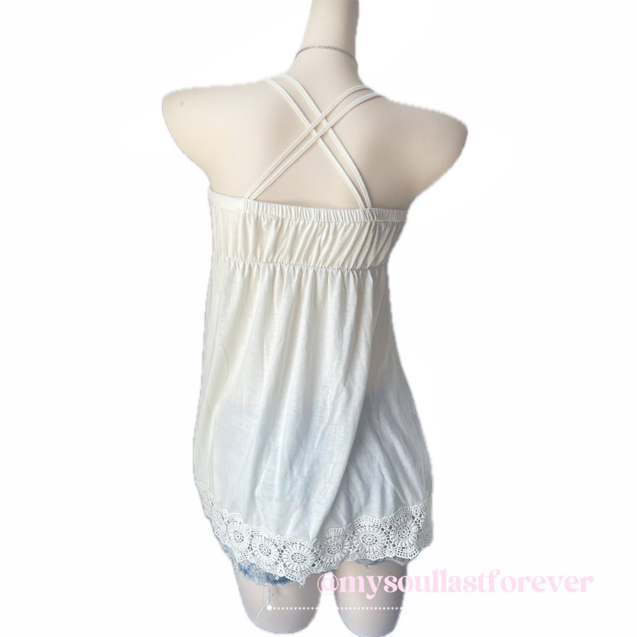 Vintage Garula gyaru very rare beads deco cami top - Mysoullastforever