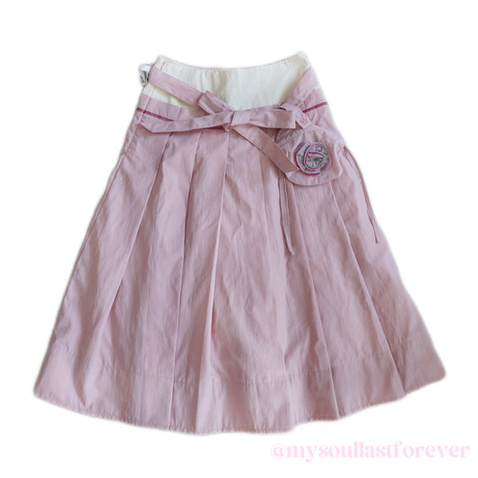 Findermond independent designer brand orange pink flora deco maxi skirt - Mysoullastforever