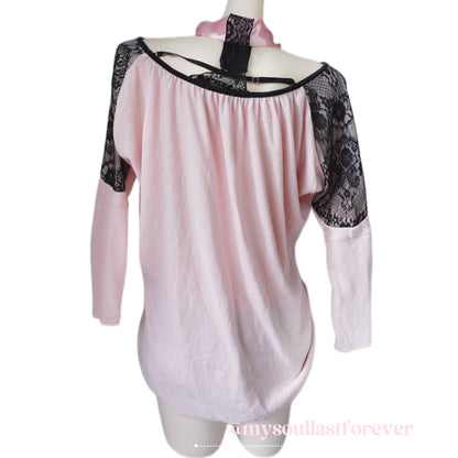 Vintage Glamorous Jane mcbling himekaji lace long sleeve dress - Mysoullastforever