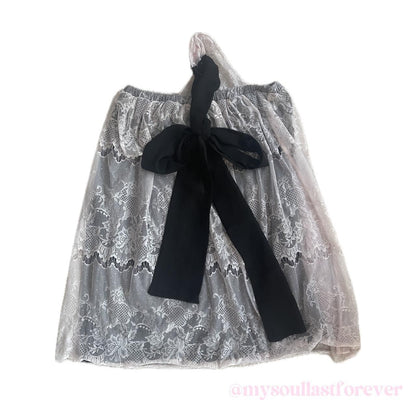 Vintage Glamorous Jane super rare gyaru fashion lace detailing off the shoulder dress - Mysoullastforever