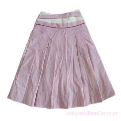 Findermond independent designer brand orange pink flora deco maxi skirt - Mysoullastforever
