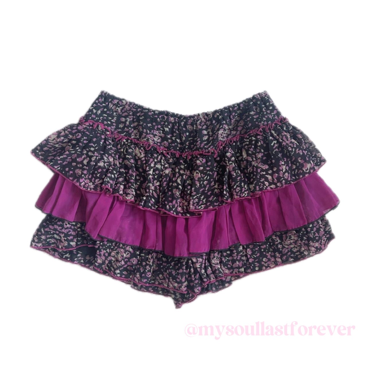 Vintage Algonquins shouju floral tutu mini skirt - Mysoullastforever
