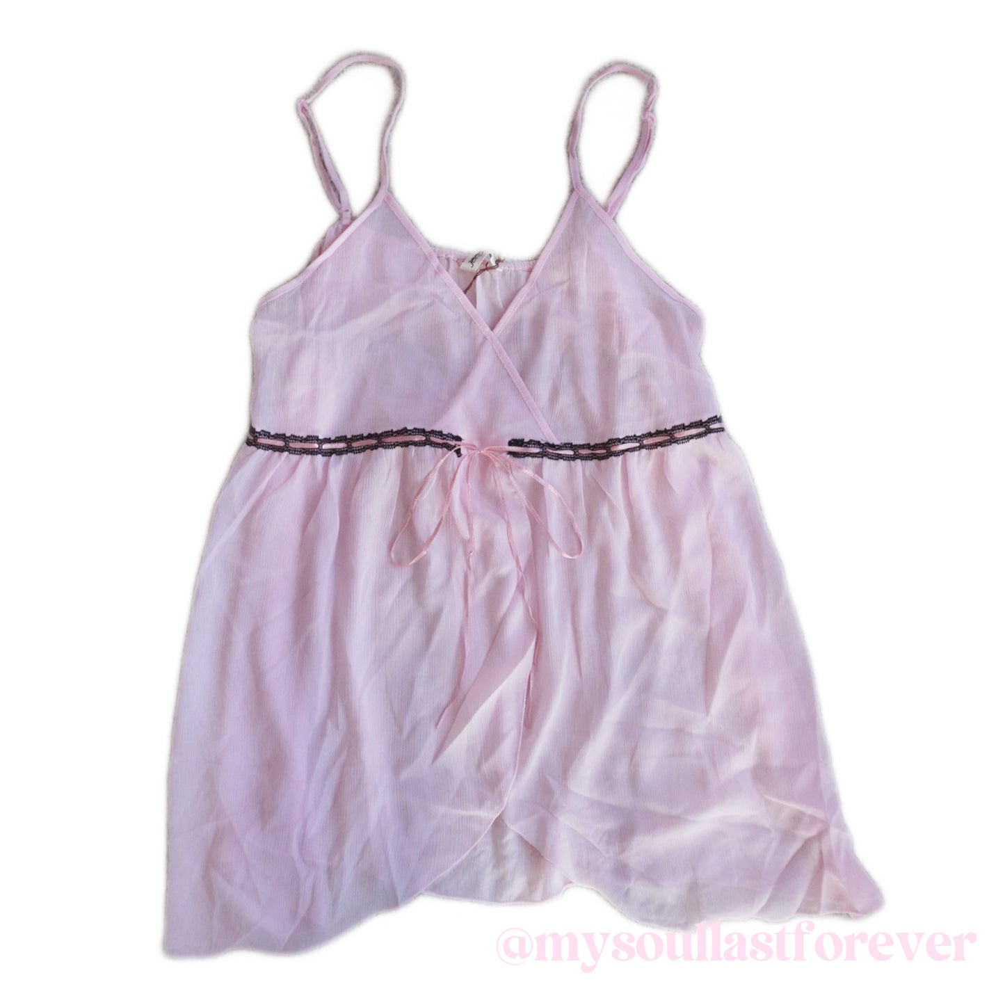 Vintage himekaji mesh mcbling lace details cami top - Mysoullastforever