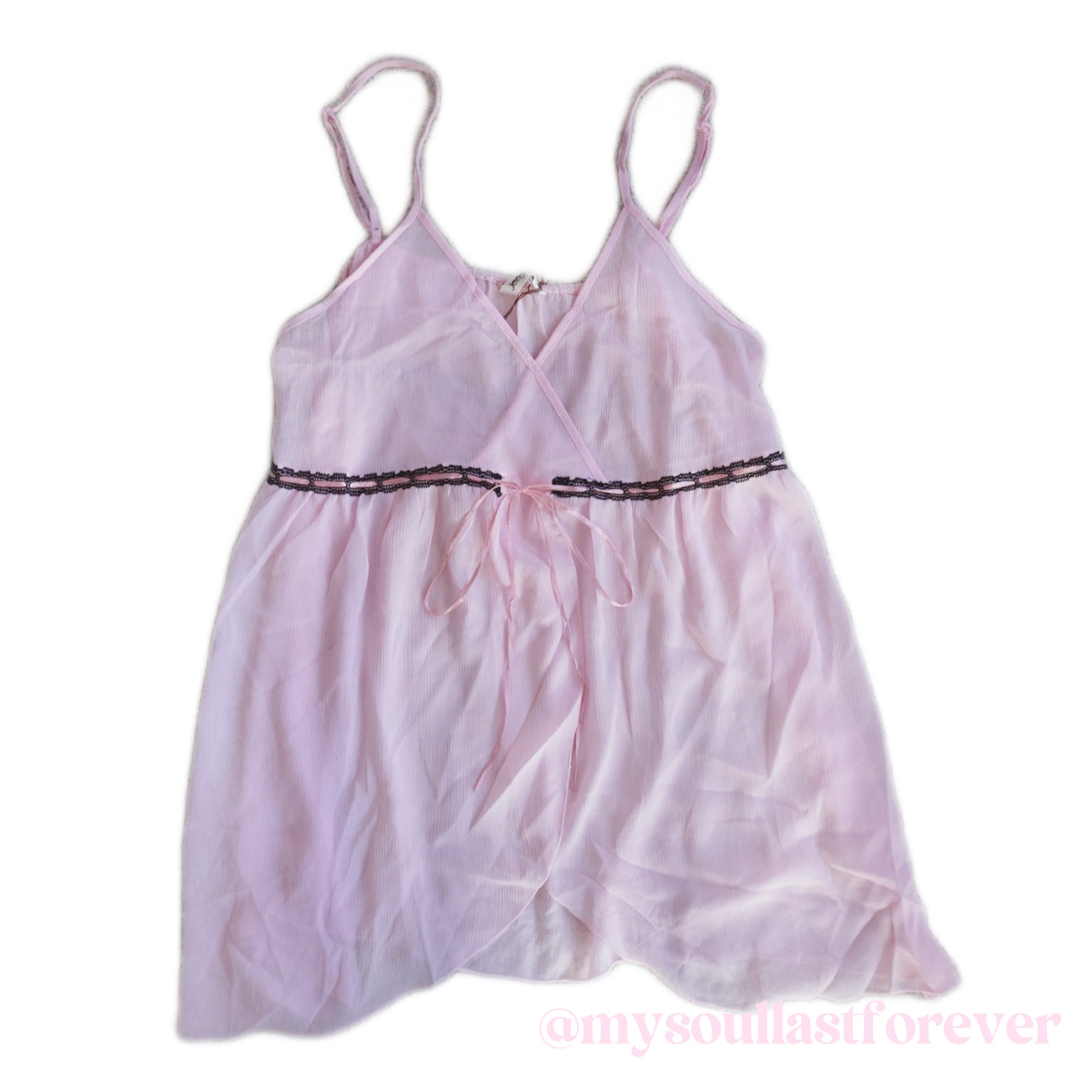 Vintage himekaji mesh mcbling lace details cami top - Mysoullastforever