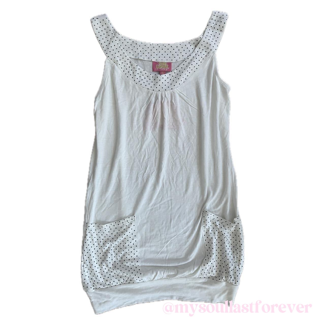 Vintage One Love milkmaid aesthetic polka dot babydoll dress with big pockets details - Mysoullastforever