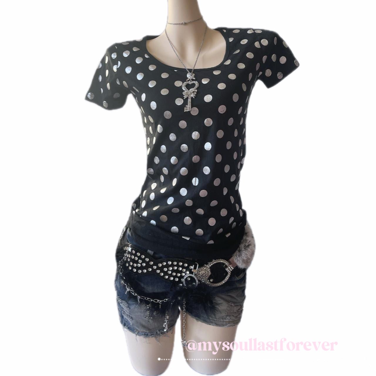 Lazy Daisy super rare 2000s aesthetic polka dot top - Mysoullastforever