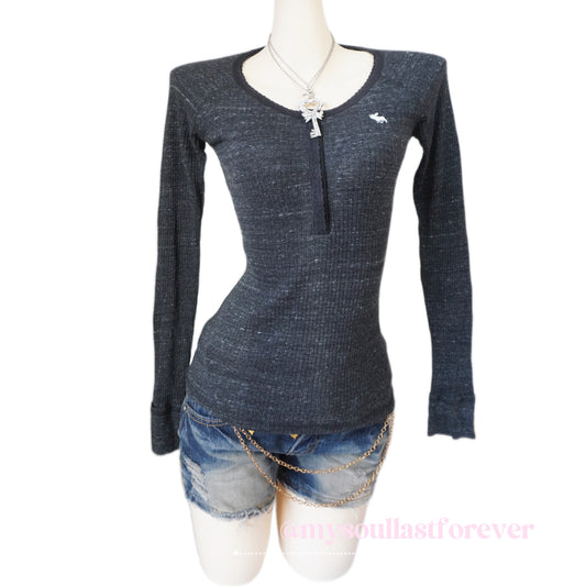 Vintage Abercrombie& Fitch twilightcore shouju knit long sleeve top - Mysoullastforever