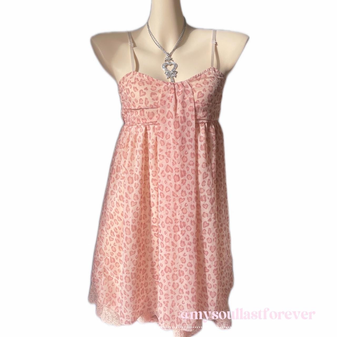 Vintage Glacier gyaru aesthetic leopard print cami dress with adjustable straps - Mysoullastforever