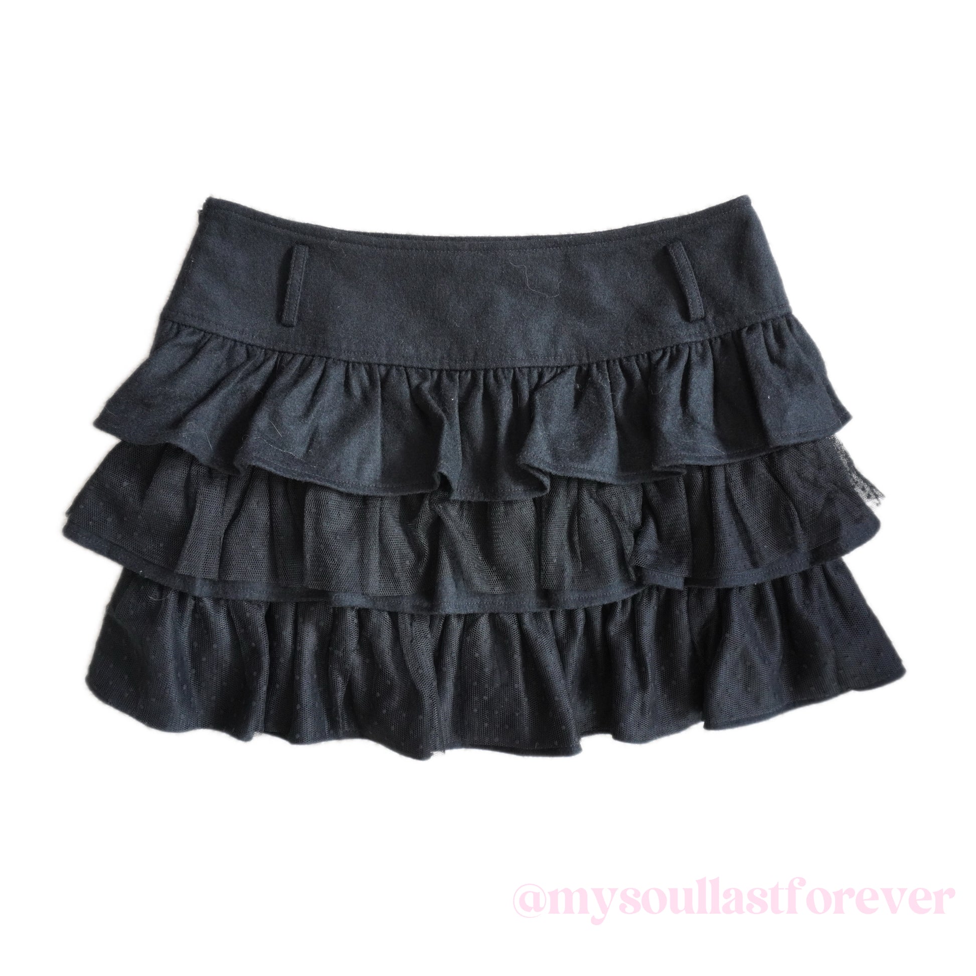 Lindi independent designer brand polka dot lace tutu mini skirt - Mysoullastforever