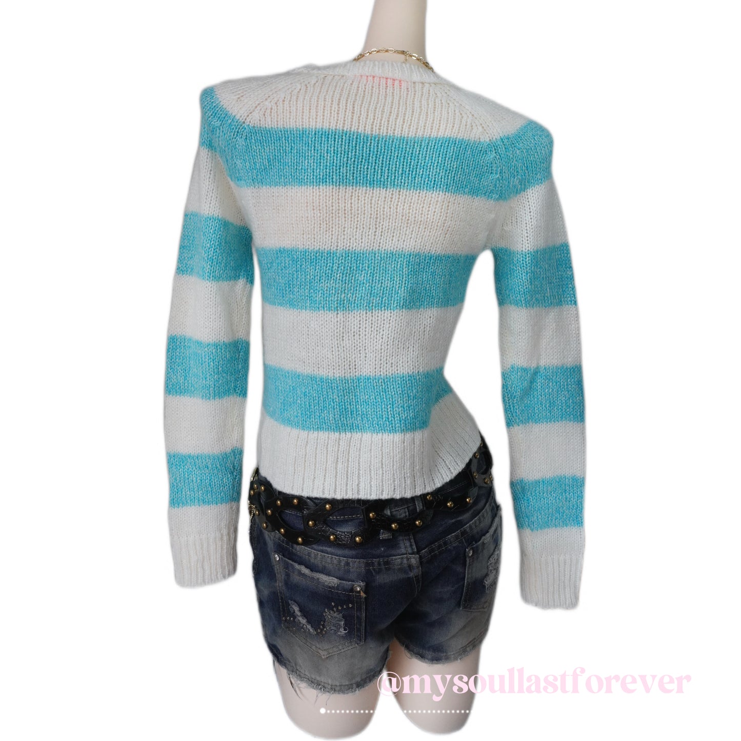 Texevasion independent designer brand knit striped sweater - Mysoullastforever