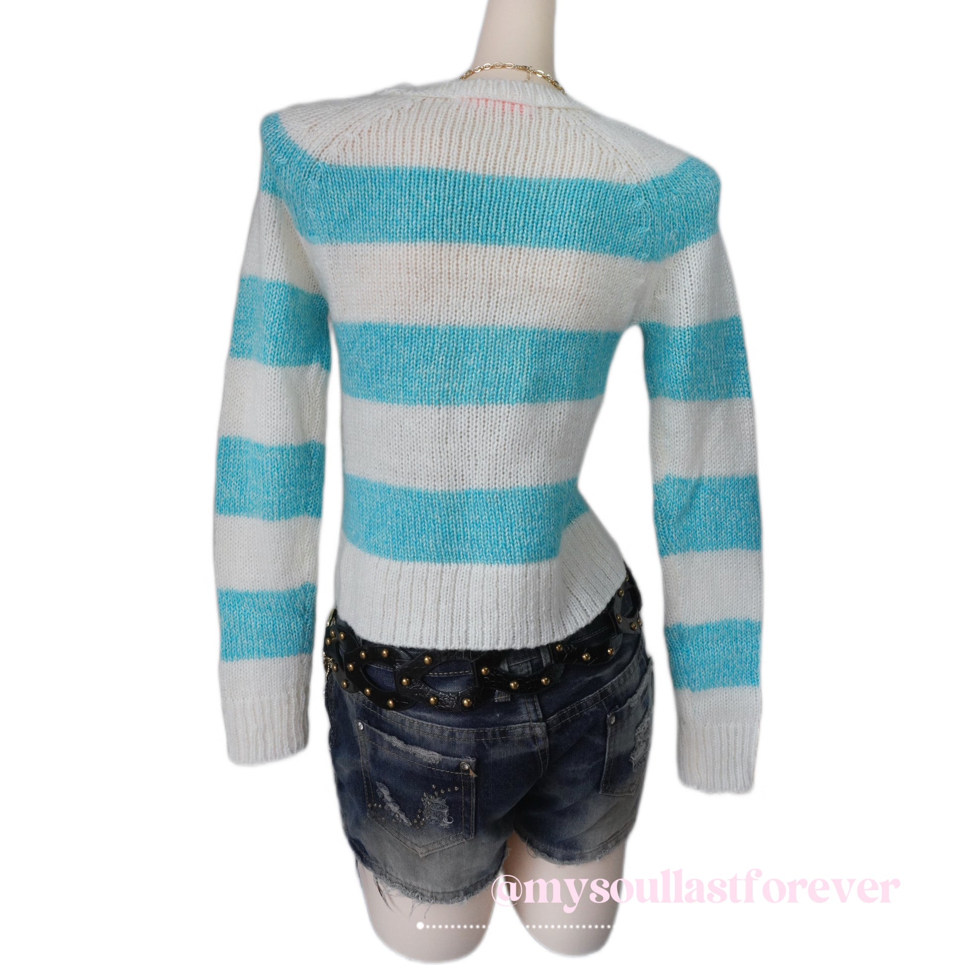 Texevasion independent designer brand knit striped sweater - Mysoullastforever