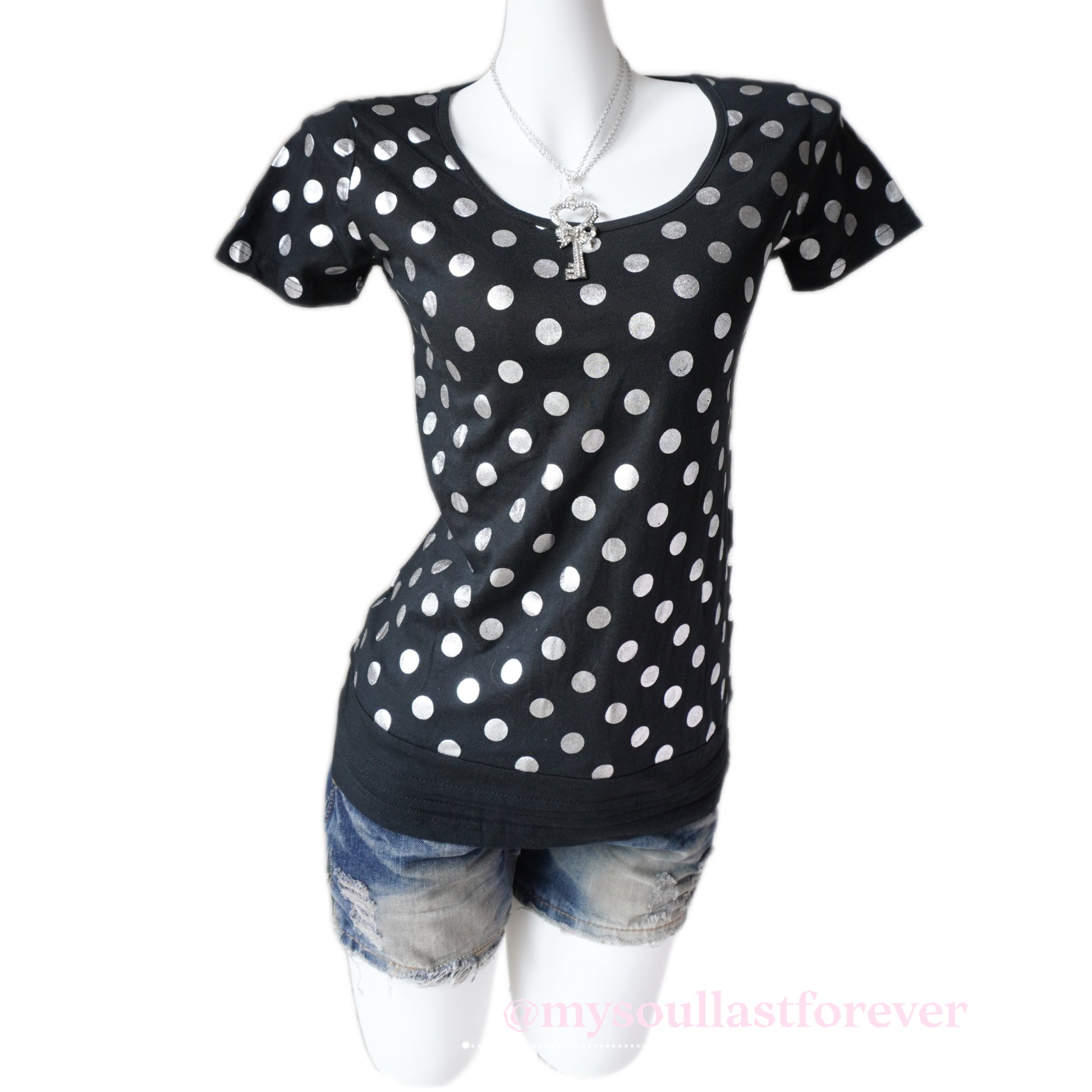 Lazy Daisy super rare 2000s aesthetic polka dot top - Mysoullastforever