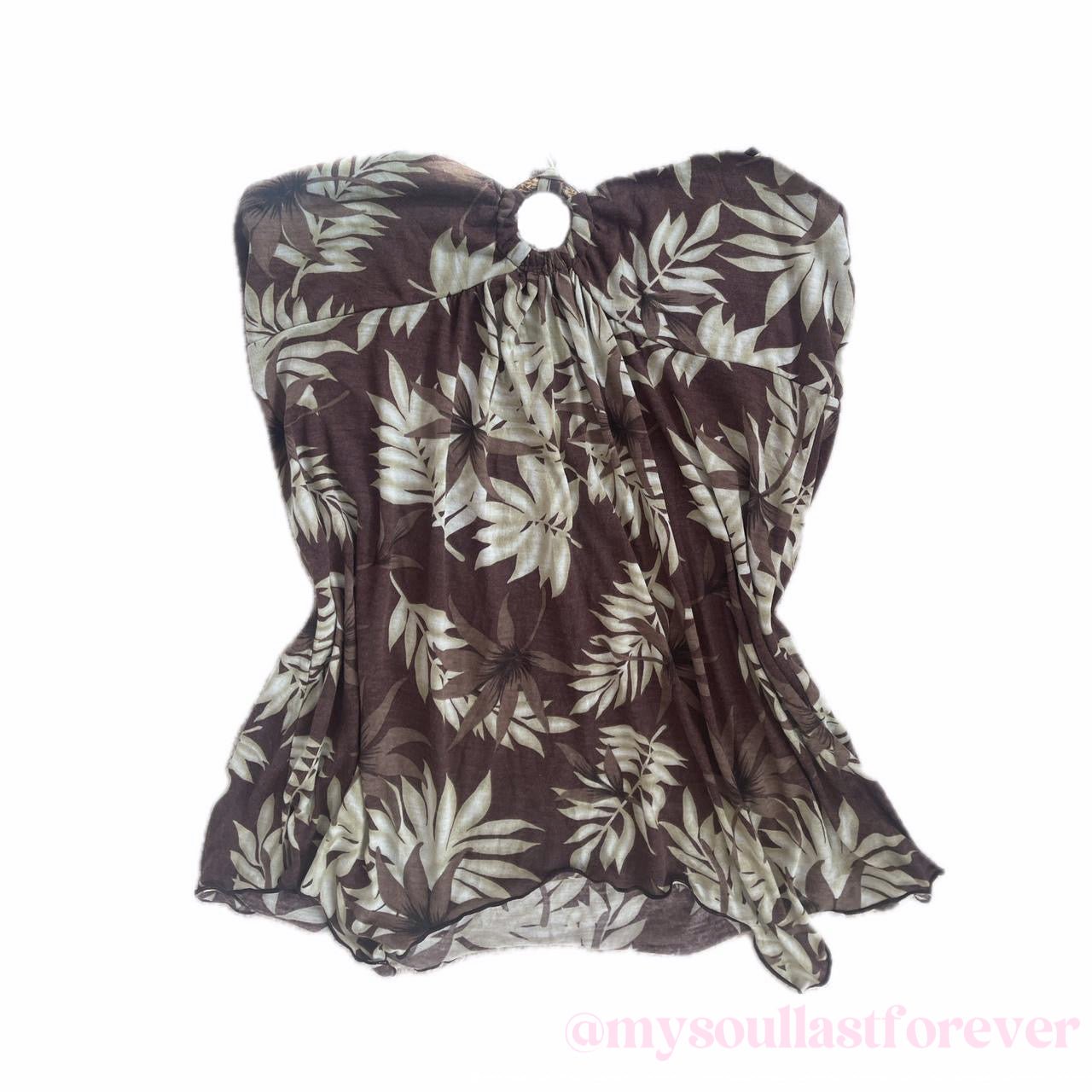Vintage Sweanall archive aesthetic floral halter top - Mysoullastforever