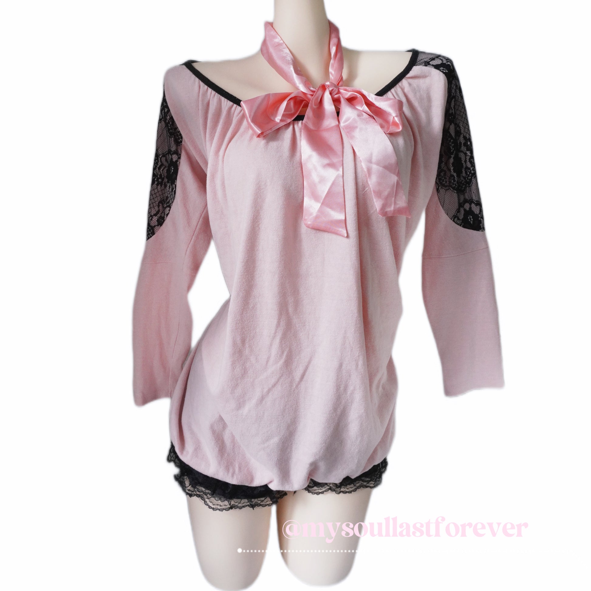 Vintage Glamorous Jane mcbling himekaji lace long sleeve dress - Mysoullastforever