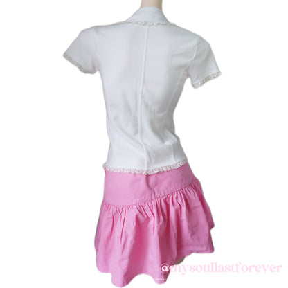 Vintage Abercrombie&Fitch mcbling bow detailing low waist mini skirt - Mysoullastforever