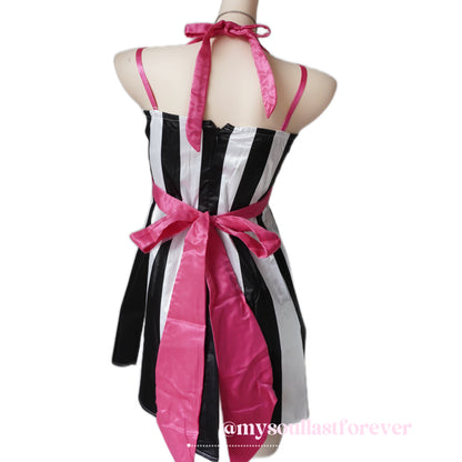 Vintage Peacherrys gyaru aesthetic piano print mcbling babydoll dress - Mysoullastforever