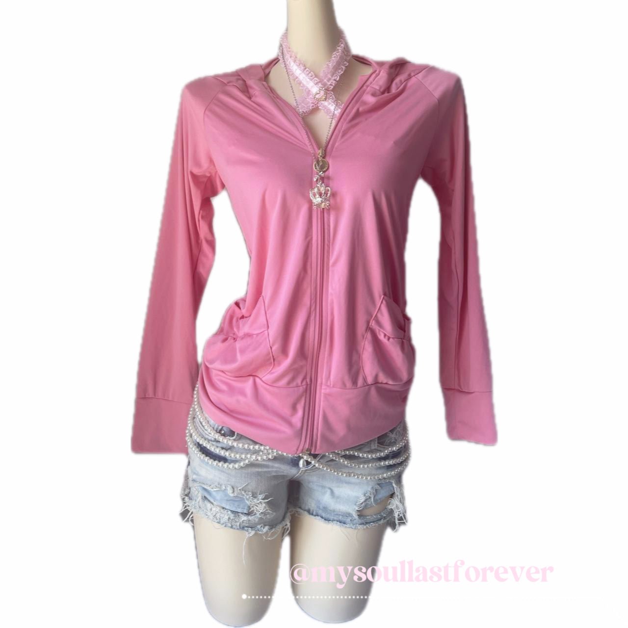 Jill Stuart very rare adorable bow detail pocket swim jacket - Mysoullastforever