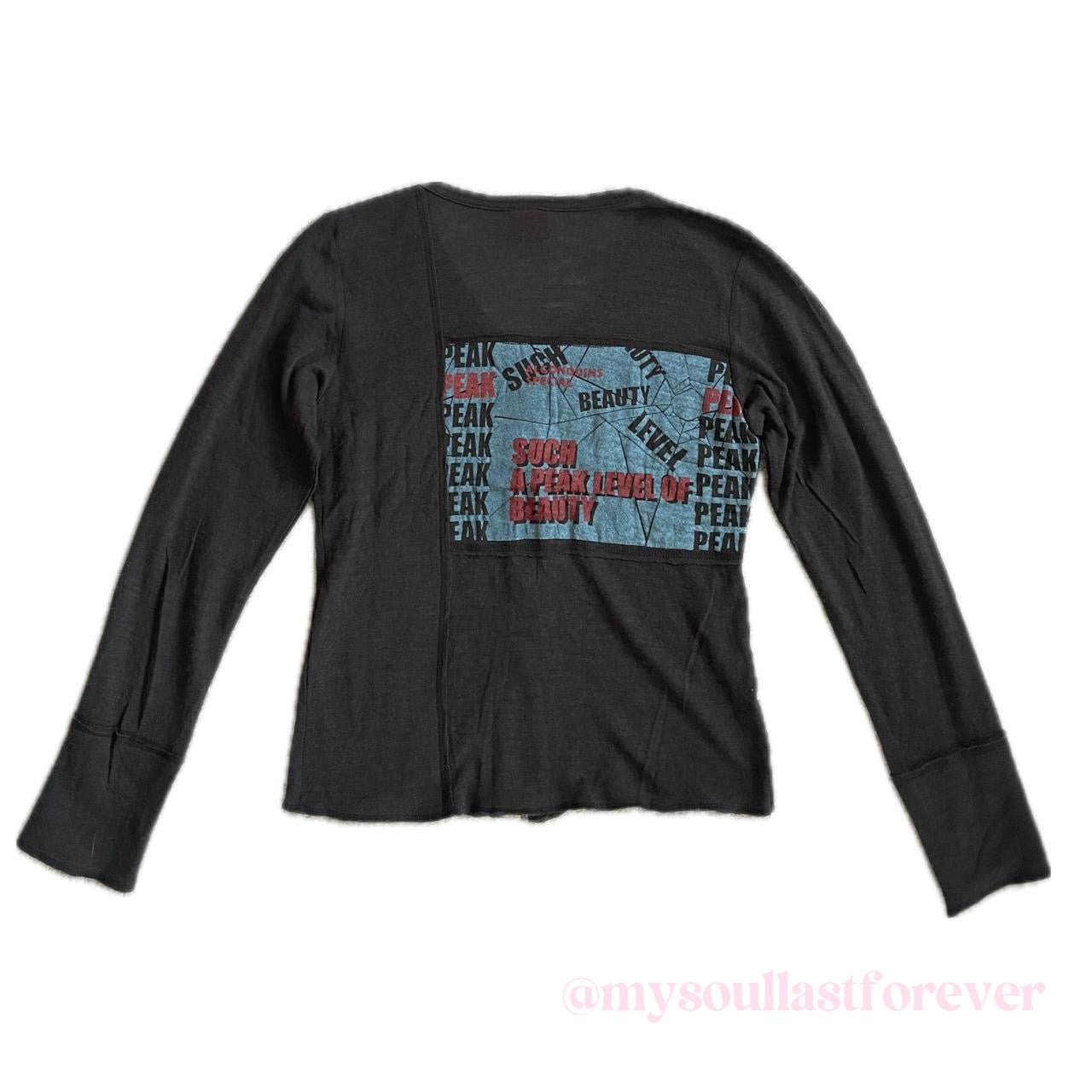 Vintage Algonquins very rare grunge aesthetic graphic long sleeve cardigan - Mysoullastforever