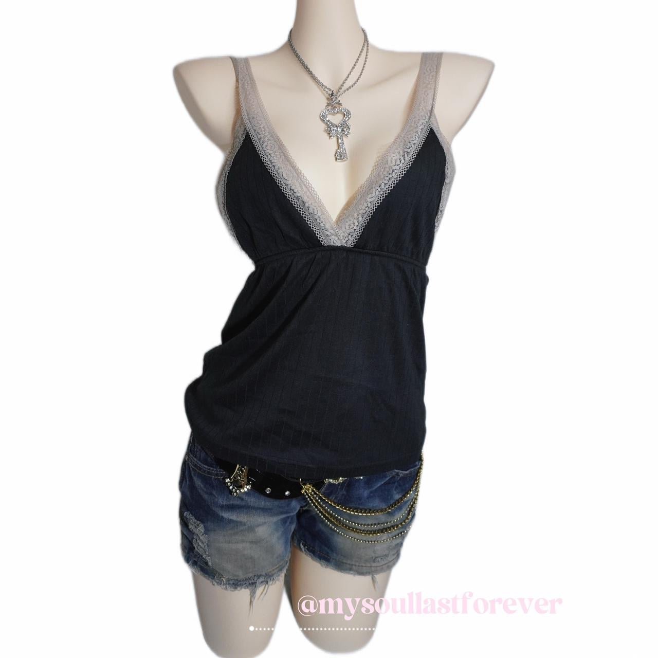 Vintage milkmaid lace strap camisole - Mysoullastforever