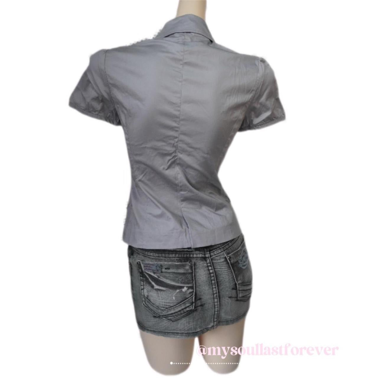 Vintage Etam archive aesthetic office siren frill cropped jacket - Mysoullastforever